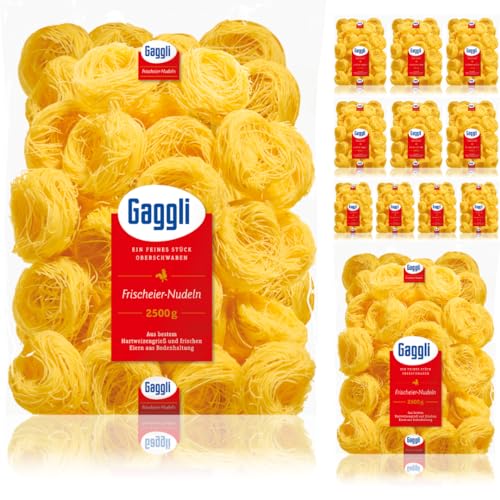 Gaggli Faden Nestchen pasta nudeln 2500 gramm x 12 Stück von Pufai