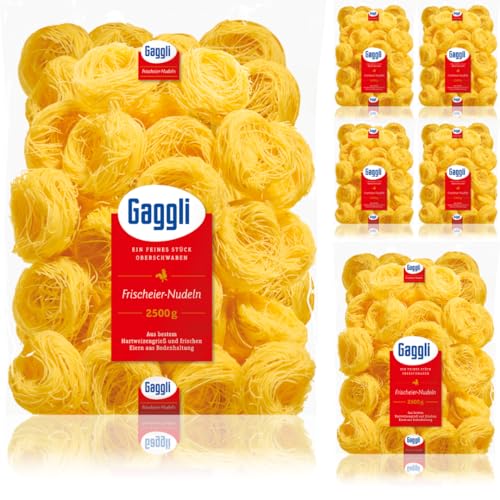 Gaggli Faden Nestchen pasta nudeln 2500 gramm x 6 Stück von Pufai