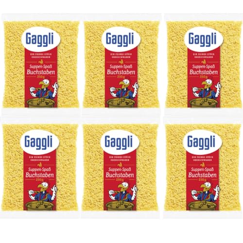 Gaggli Frischeier-Buchstaben Pasta Nudeln 250 gramm x 6 Stück Gaggli Frischeier-Buchstaben Pasta Nudeln 250 gramm x 6 Stück von Pufai