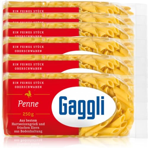 Gaggli Penne Nudeln pasta nudeln 250 gramm x 6 Stück von Pufai