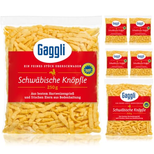 Gaggli Schwäbische Knöpfle Nudeln pasta nudeln 250 gramm x 6 Stück von Pufai