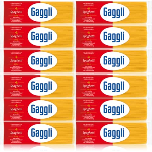 Gaggli Spaghetti Nudeln pasta nudeln 250 gramm x 12 Stück von Pufai