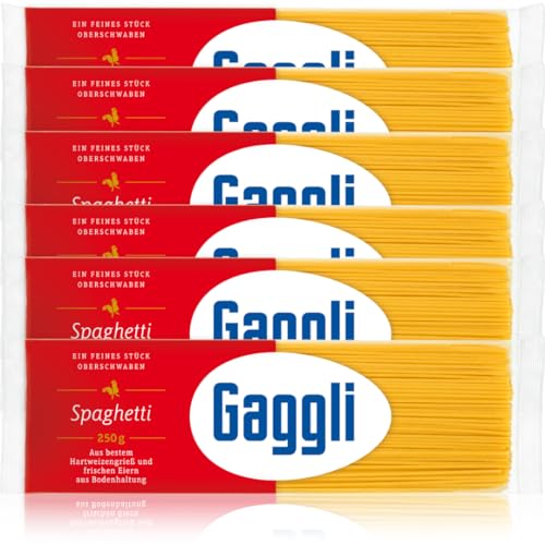 Gaggli Spaghetti Nudeln pasta nudeln 250 gramm x 6 Stück von Pufai
