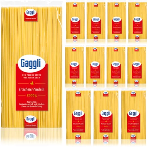 Gaggli Spaghetti pasta nudeln 2500 gramm x 12 Stück von Pufai