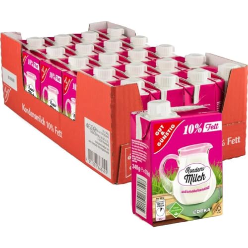 Gut&Günstig Kondensmilch Kaffeetraum 10% Fett im 320 Mililiter x 20 STÜCK mit Pufai Grocery Gratis Gut&Günstig Kondensmilch Kaffeetraum 10% Fett im 320 Mililiter x 20 STÜCK mit Pufai Grocery Gratis von Pufai