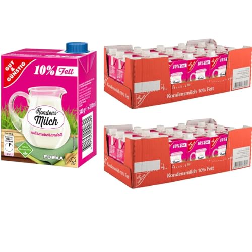 Gut&Günstig Kondensmilch Kaffeetraum 10% Fett im 320 Mililiter x 40 STÜCK mit Pufai Grocery Gratis Gut&Günstig Kondensmilch Kaffeetraum 10% Fett im 320 Mililiter x 40 STÜCK mit Pufai Grocery Gratis von Pufai