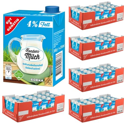 Gut&Günstig Kondensmilch Kaffeetraum 4% Fett im 320 Mililiter x 100 STÜCK mit Pufai Grocery Gratis Gut&Günstig Kondensmilch Kaffeetraum 4% Fett im 320 Mililiter x 100 STÜCK mit Pufai Grocery Gratis von Pufai