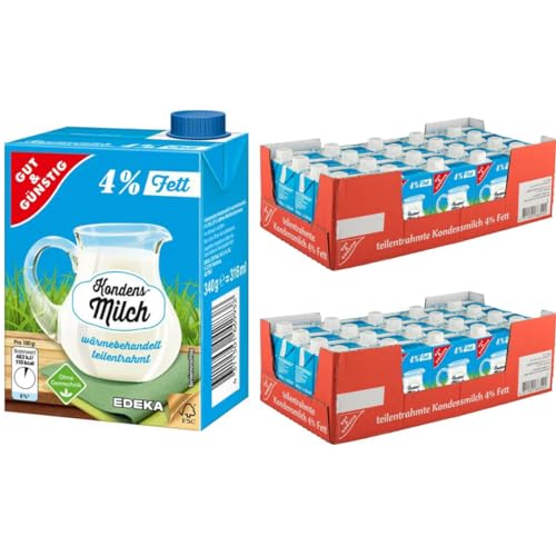 Gut&Günstig Kondensmilch Kaffeetraum 4% Fett im 320 Mililiter x 40 STÜCK mit Pufai Grocery Gratis Gut&Günstig Kondensmilch Kaffeetraum 4% Fett im 320 Mililiter x 40 STÜCK mit Pufai Grocery Gratis von Pufai