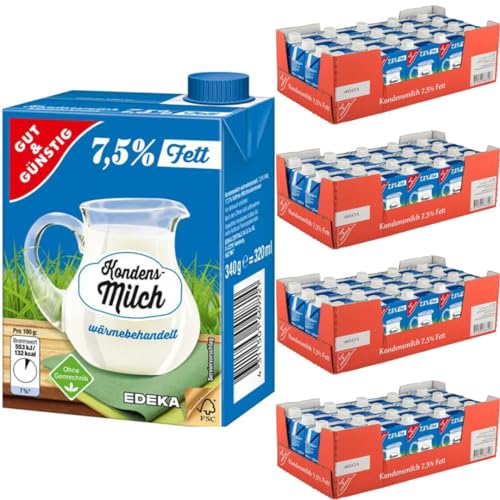 Gut&Günstig Kondensmilch Kaffeetraum 7.5% Fett im 320 Mililiter x 80 STÜCK mit Pufai Grocery Gratis Gut&Günstig Kondensmilch Kaffeetraum 7.5% Fett im 320 Mililiter x 80 STÜCK mit Pufai Grocery Gratis von Pufai