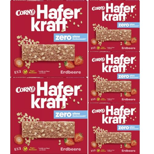 Haferkraft zero Erdbeere 4 x 35 g Müsliriegeln X 5 Packungen Haferkraft zero Erdbeere 4 x 35 g Müsliriegeln X 5 Packungen von Pufai