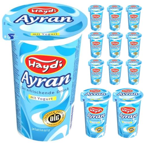 Haydi, Joghurtgetränk Ayran anatolischer Joghurt-Drink Nach Anatolischer Art, Sonderproduktionsgetränk 250 Mililiter x 12er Haydi, Joghurtgetränk Ayran anatolischer Joghurt-Drink Nach Anatolischer Art, Sonderproduktionsgetränk 250 Mililiter x 12er von Pufai