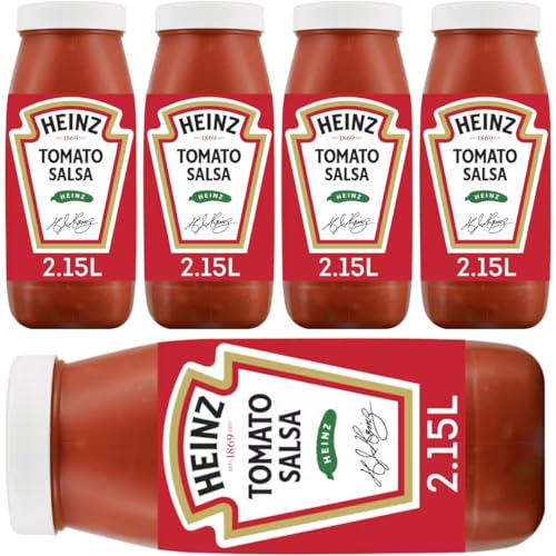 Heinz Tomato Salsa Fruchtig, pikante Sauce auf Tomatenbasis mit großen Stücken roter und grüner Paprika und Zwiebeln 2,15 Lt x 5 STÜCK + pufai Heinz Tomato Salsa Fruchtig, pikante Sauce auf Tomatenbasis mit großen Stücken roter und grüner Paprika und Zwiebeln 2,15 Lt x 5 STÜCK + pufai von Pufai