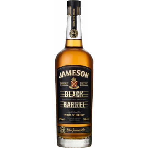 Jameson Black Barrel Blended Irish Whiskey Reich und intensiv mit Anklängen von geröstetem Holz und Vanille 700 Milliliter von Pufai