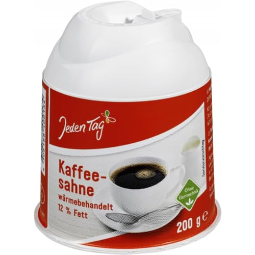Jeden Tag Kaffeesahne 12% Fett 200 Gramm Jeden Tag Kaffeesahne 12% Fett 200 Gramm von Pufai