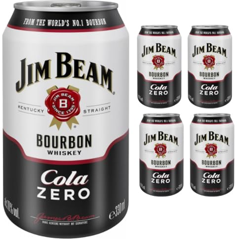 Jim Beam Bourbon Whiskey & Cola Zero (Einweg) 330 Milliliter X 5 STÜCK von Pufai