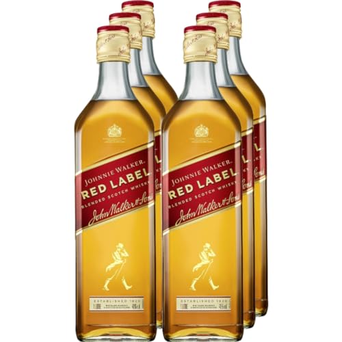 Johnnie Walker Red Label Blended Scotch Whisky Whiskey 700 Milliliter X 6 STÜCK von Pufai