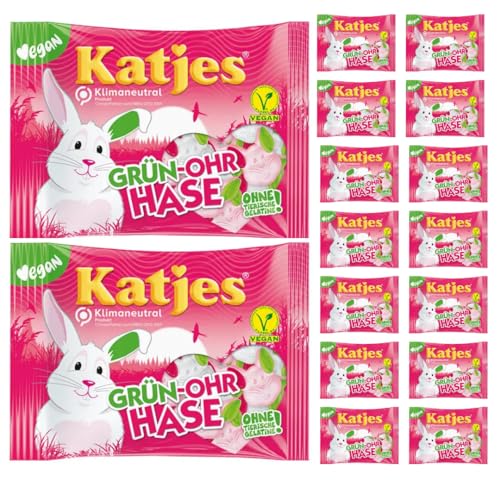 Katjes Grün-Ohr Hase Fruchtgummi vegan Fruchtgummi 200 gr X 16 STÜCK Katjes Grün-Ohr Hase Fruchtgummi vegan Fruchtgummi 200 gr X 16 STÜCK von Pufai
