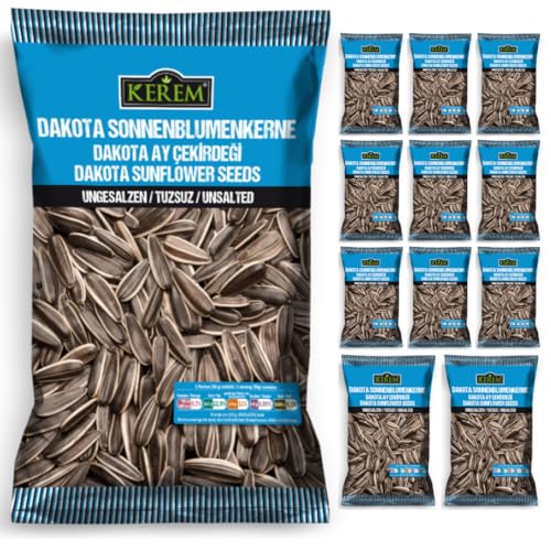Kerem Dakota Sonnenblumenkerne ungesalzen 150 gramm x 12 Stück Kerem Dakota Sonnenblumenkerne ungesalzen 150 gramm x 12 Stück von Pufai