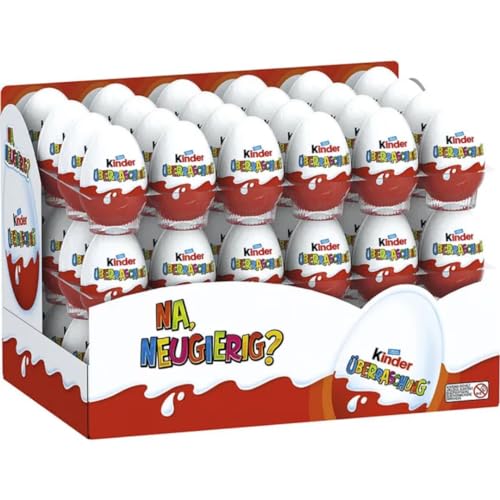 Kinder Schokoeier Überraschung Classic, Vorratspack, 20 Gramm x 72 Stück mit Pufai Grocery Kinder Schokoeier Überraschung Classic, Vorratspack, 20 Gramm x 72 Stück mit Pufai Grocery von Pufai