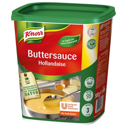 Knorr Buttersauce Hollandaise Sauce Soße 500 Gramm (3,5 Lt) + Pufai von Pufai