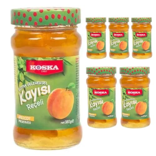 Koska, Aprikosenmarmelade 380 gr x 6 Stück Koska, Aprikosenmarmelade 380 gr x 6 Stück von Pufai