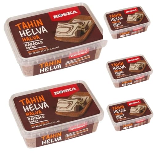 Koska Kakao-Halva, Türkische Süßwarenspezialität aus kakao 400 gr x 5 STÜCK von Pufai