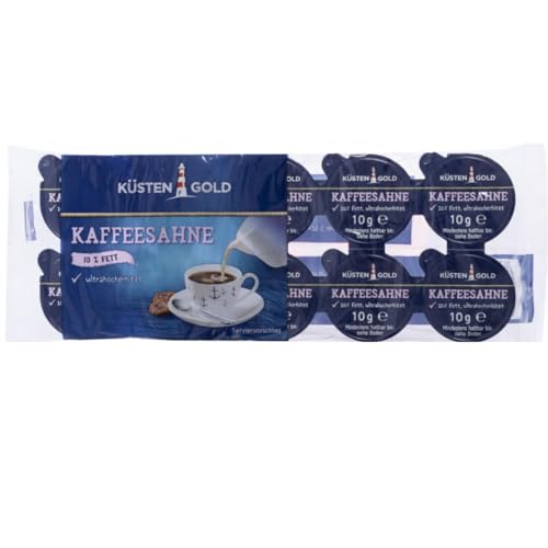Küstengold Kaffeesahne 10% Fett 10 Stück x 10 gramm Küstengold Kaffeesahne 10% Fett 10 Stück x 10 gramm von Pufai