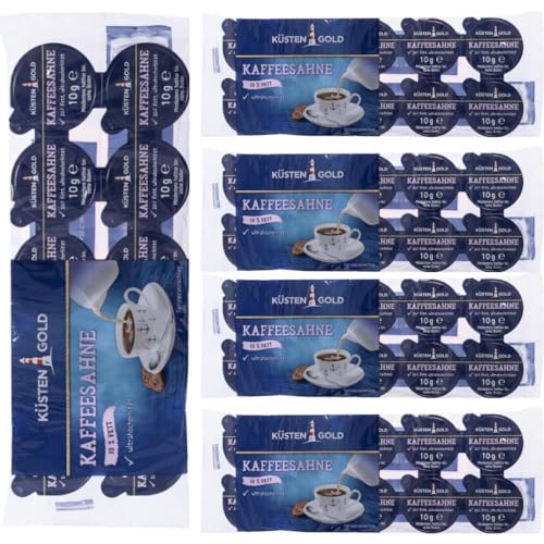 Küstengold Kaffeesahne 10% Fett 10 Stück x 10 gramm x 5 Packungen Küstengold Kaffeesahne 10% Fett 10 Stück x 10 gramm x 5 Packungen von Pufai