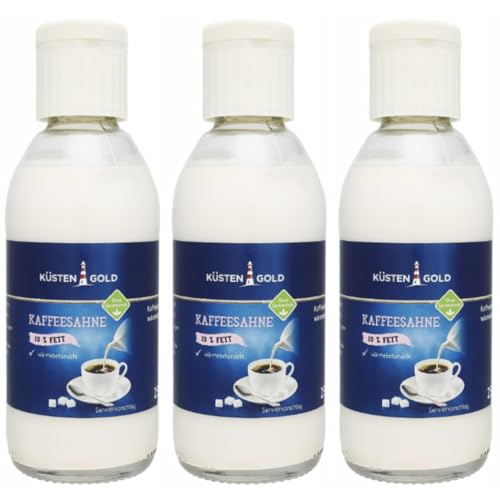 Küstengold Kaffeesahne 10% Fett 250 gramm x 3 STÜCK Küstengold Kaffeesahne 10% Fett 250 gramm x 3 STÜCK von Pufai