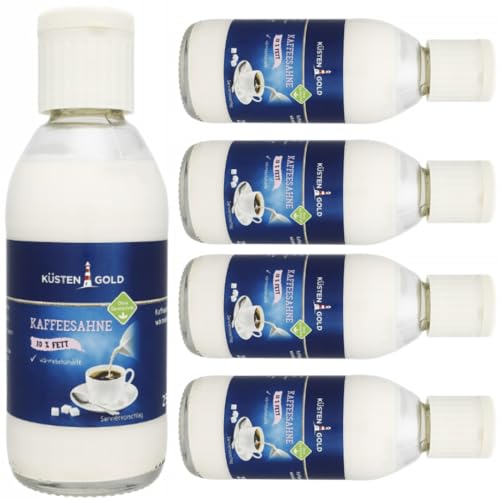 Küstengold Kaffeesahne 10% Fett 250 gramm x 5 STÜCK Küstengold Kaffeesahne 10% Fett 250 gramm x 5 STÜCK von Pufai