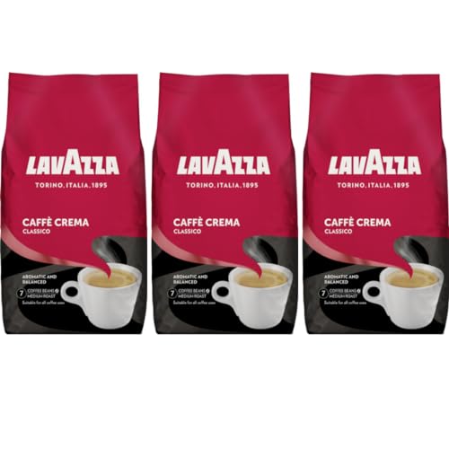 Lavazza Caffe Crema Classico Bohne Bohnen Coffee Kaffee 1000 gramm x 3 STÜCK von Pufai