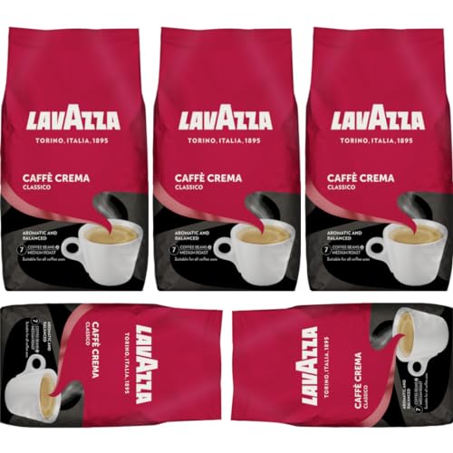 Lavazza Caffe Crema Classico Bohne Bohnen Coffee Kaffee 1000 gramm x 5 STÜCK Lavazza Caffe Crema Classico Bohne Bohnen Coffee Kaffee 1000 gramm x 5 STÜCK von Pufai
