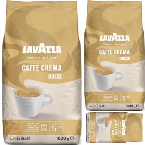 Lavazza Caffe Crema Dolce Bohne Bohnen Coffee Kaffee 1000 gramm x 3 STÜCK von Pufai