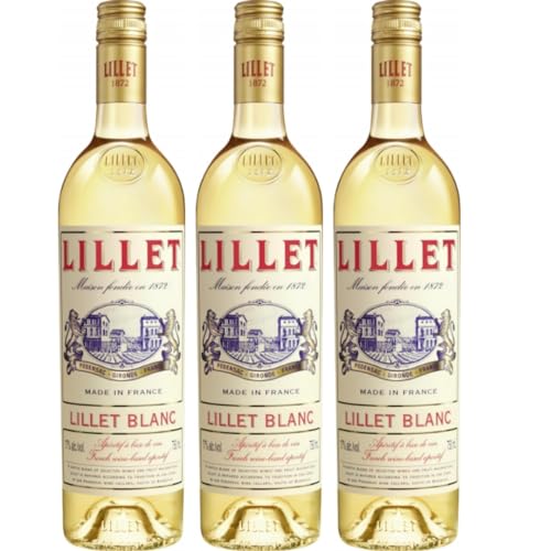 Lillet blanc Apéritif de France Aperitif auf Weinbasis 750 Milliliter x 3 STÜCK von Pufai