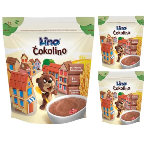Lino Cokolino Babybrei Beutel Muesli Cornflakes Cerealien 500 gramm x 3 STÜCK von Pufai