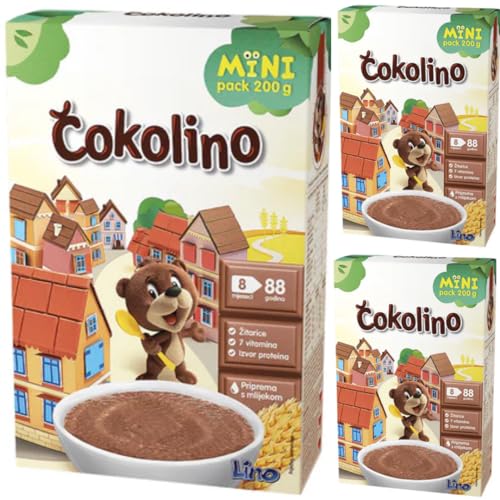 Lino Cokolino Babybrei Muesli Cornflakes Cerealien 200 gramm schachtel x 3 Schachtel von Pufai
