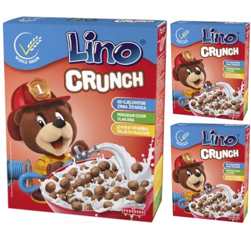 Lino Crunch Muesli Cornflakes Cerealien 225 gramm x 3 Schachtel von Pufai