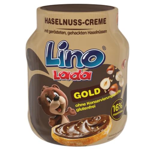 Lino Lada Gold- Milch und Haselnuss Creme Chocolate Spreads Schokoladenaufstriche 350 Gramm mit Pufai Grocery Lino Lada Gold- Milch und Haselnuss Creme Chocolate Spreads Schokoladenaufstriche 350 Gramm mit Pufai Grocery von Pufai