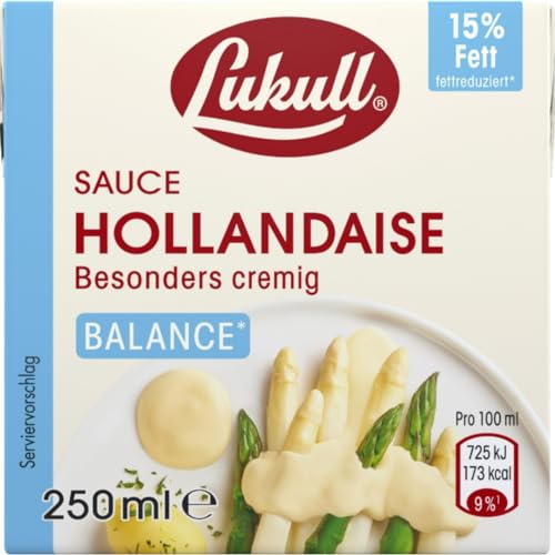 Lukull Sauce Hollandaise balance Soße Sofort einsetzbare Sauce 250 Mililiter von Pufai
