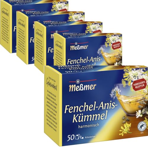 Meßmer Fenchel-Anis-Kümmel-Tee 50 ST x 5 er Pack von Pufai