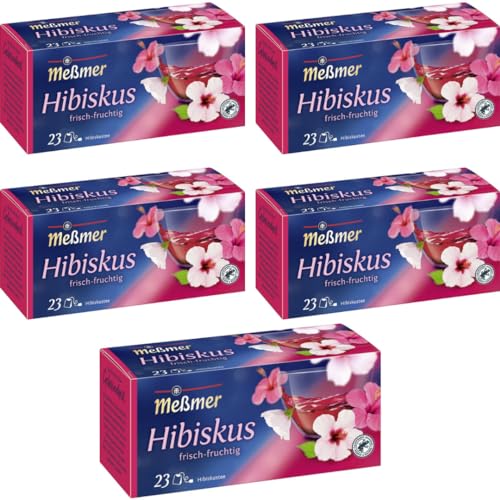 Meßmer Hibiskus Tee 23 ST x 5 er Pack von Pufai