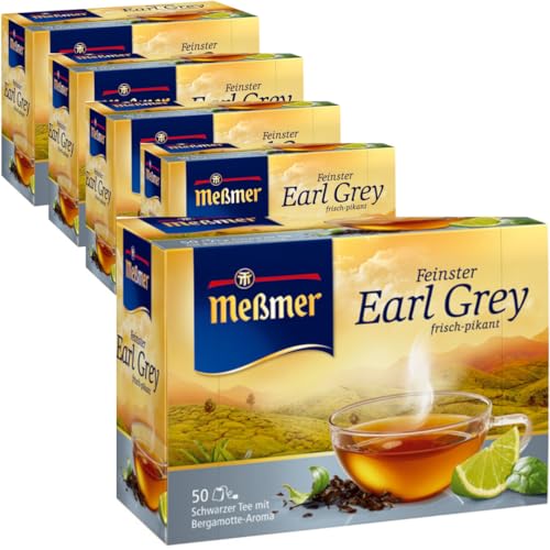 Meßmer Tee Earl Grey Tee 50 ST x 5 er Pack von Pufai