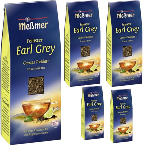 Meßmer Tee Earl Grey lose Tee 150 Gramm x 5 Stück von Pufai