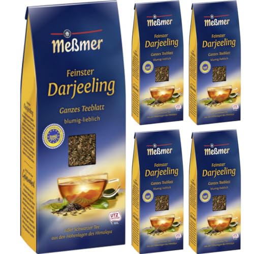 Meßmer Tee Feinster Hochland-Darjeeling lose Tee 150 Gramm x 5 Stück von Pufai