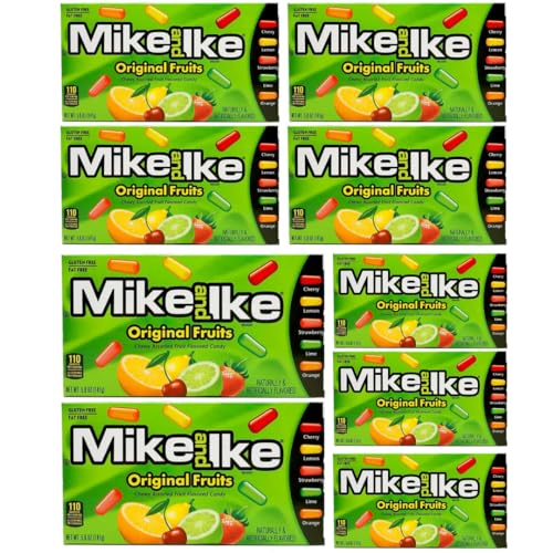 Mike and Ike Original Fruits Gummi Fruchtbonbons 141 Gramm X 9 STÜCK von Pufai