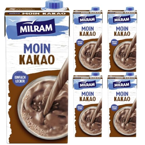Milram Moin Kakao Schokoladenmilch 1000 milliliter x 5 Stück von Pufai