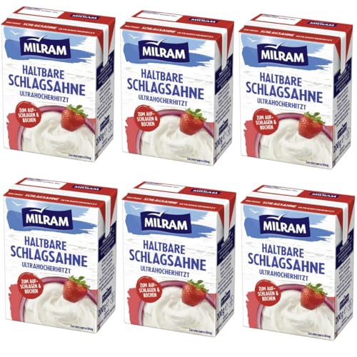 Milram Schlagsahne, H-Schlagsahne 30% Dessert- und Fertigsahne 200 Gramm Schlagsahne x 6 Stück Milram Schlagsahne, H-Schlagsahne 30% Dessert- und Fertigsahne 200 Gramm Schlagsahne x 6 Stück von Pufai