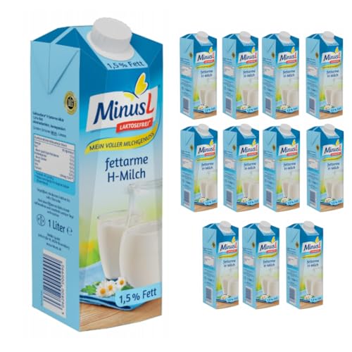 Minus L H-Milch 1,5% Fett laktosefrei 1 l x 12 Stück von Pufai