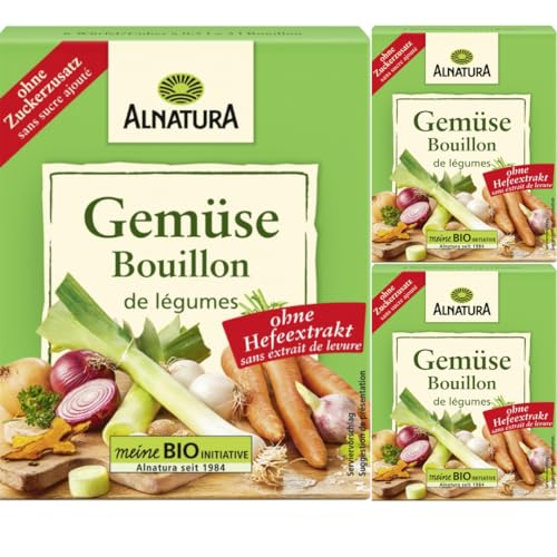 Mit Pufai Grocery, Alnatura Gemüsebouillon ohne Hefeextrakt Würfel 66 Gramm x 3 STÜCK Mit Pufai Grocery, Alnatura Gemüsebouillon ohne Hefeextrakt Würfel 66 Gramm x 3 STÜCK von Pufai