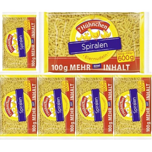Mit Pufai Grocery, Birkel 7 Hühnchen Eiernudeln Spiralen Nudeln Spiralnudeln 600 gramm x 6 Stück Mit Pufai Grocery, Birkel 7 Hühnchen Eiernudeln Spiralen Nudeln Spiralnudeln 600 gramm x 6 Stück von Pufai